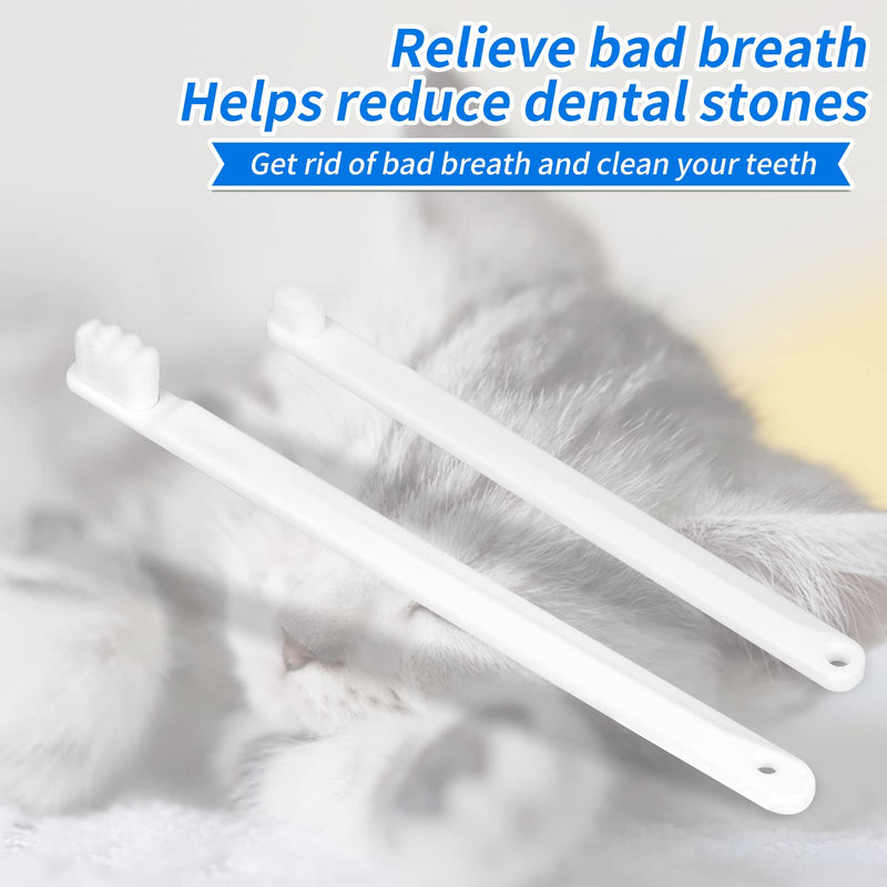 CUECOMER 3 Pack Cat Toothbrush with 360-degree Head,Full Surround Bristles Silicone Safe, Effective and Deep Pet Teeth Cleaning,Brush Away Bad Breath Toothbrush cat Teeth Cleaning Health Care Green&blue&pink 3 Pcs - PawsPlanet Australia