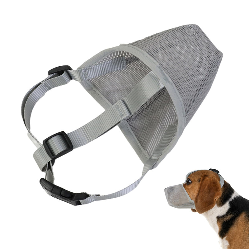 Breathable muzzle for medium-sized dogs, safe muzzle for dogs, adjustable and secure dog muzzle for comfortable wearing, ideal for training, walks and veterinary visits (size L). - PawsPlanet Australia