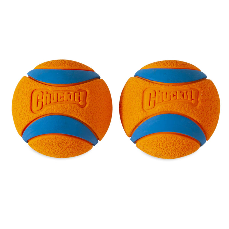 Chuckit! Ball Breathe Right Fetch Ball Small By 2 Balls to Pursue For Dog &Ultra Ball, Durable High Bounce Rubber Dog Ball, Launcher Compatible, 2 Pack, Small, (Packaging May Vary) Small, 2 pack + Ultra Ball, Small, 2 Pack - PawsPlanet Australia