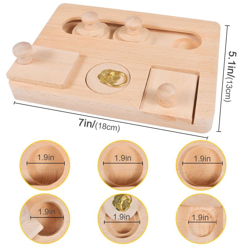 Funmo guinea pig toy, hamster toy made of wood, small animal toy, 6 in 1 wooden toy for foraging, for hamsters, guinea pigs, chinchillas, gerbils, dwarf hamsters - PawsPlanet Australia