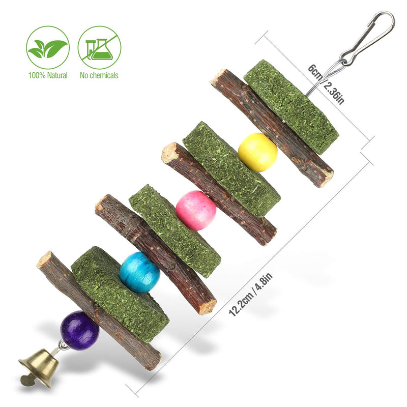 [Australia] - Liiyzy Hamster Chew Toys, Bunny Chew Toys for Teeth Natural Molar Sticks Blocks Pet Supplies for Rabbit Chinchilla Guinea Pig Hamsters Holland Lop Prairie Dogs Squirrels 