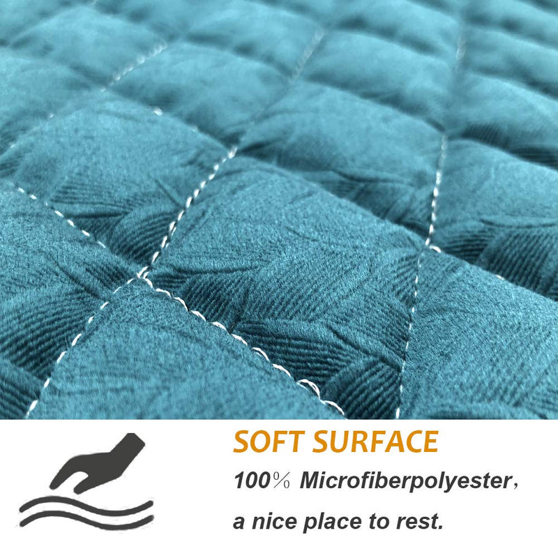 Dog Bed Mat Soft Crate Mat Anti-Slip Kennel Pad Machine Washable Pet Crate Mat for Dog Sleeping (18Wx29L) 18Wx29L Blue - PawsPlanet Australia