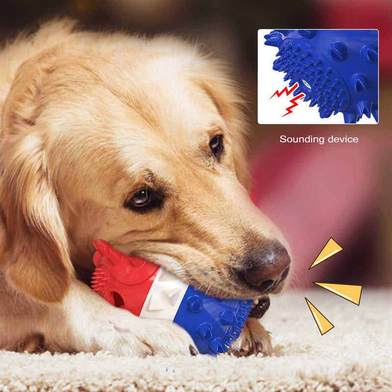 FREESOO Dog Puzzle Interactive Squeaky Toys Puppy Treats Ball Food Dispenser IQ Training Slow Eating for boredom Small Medium Large Dogs RedBlue - PawsPlanet Australia