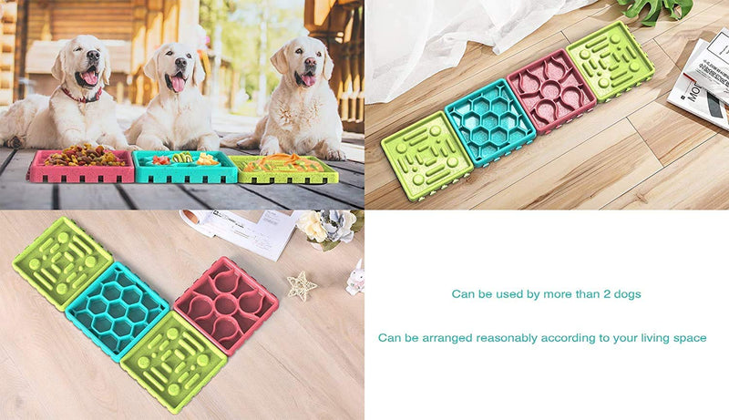 Elezenioc Slow Feeder Dog Bowl Toy Mat,puppy Treat Dispenser Puzzle Slow Feeder Dog Toy,interactive Feeder Slow Bowl,dog Training Games Feeder with Non-slip for Puppy Pet - PawsPlanet Australia