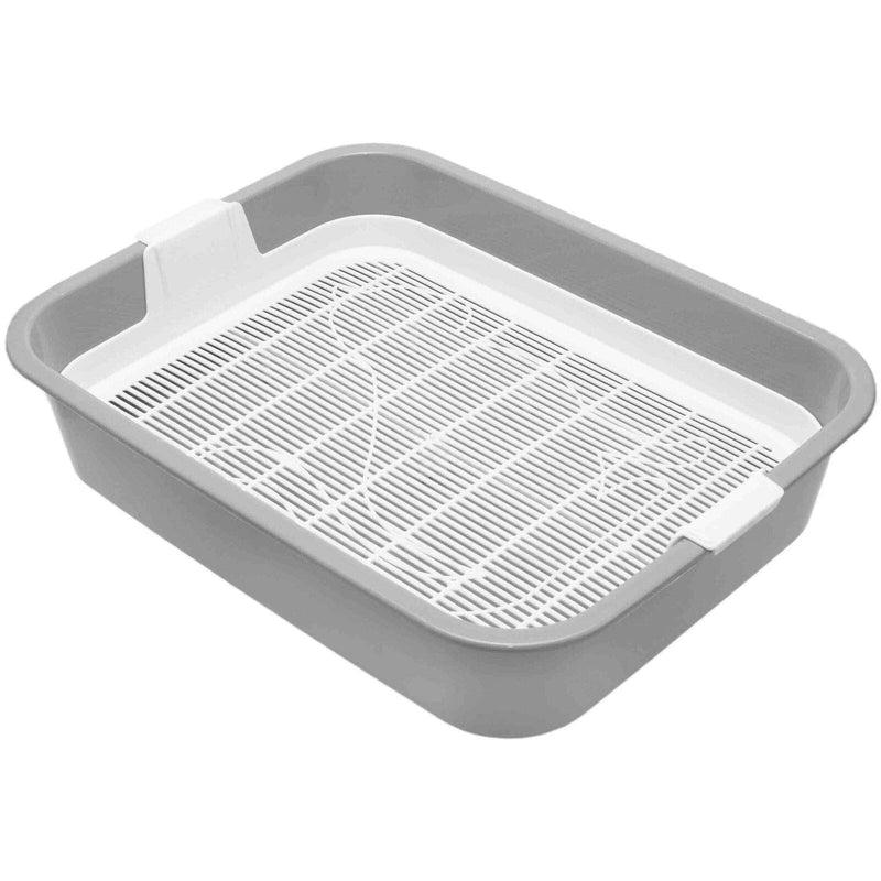 4BIG.fun First cat toilet bowl toilet cat litter box small toilet for kittens kittens young cats toilet tray with cleaning sieve house trained even without cat litter in gray or green gray / white - PawsPlanet Australia