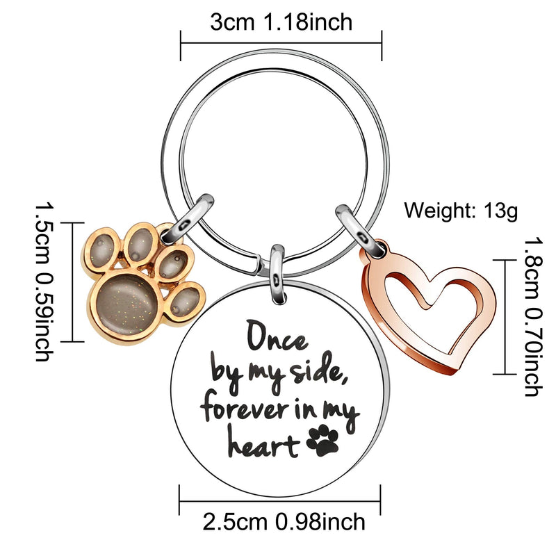 Memorial Gift - Loss of Pet Memorial Keyring Sympathy Keychain, Memory of Family Dog Cat Pet Key Ring - PawsPlanet Australia