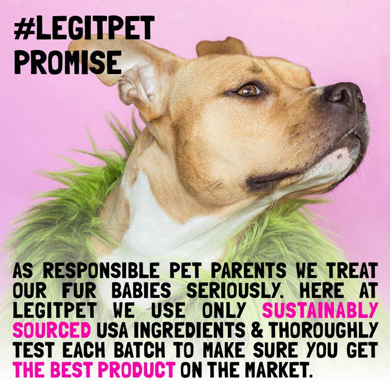 LEGITPET Allergy Relief Chews for Dogs & Immune Support with Kelp, Colostrum & Bee Pollen - for Seasonal Allergies + Anti Itch, Skin Hot Spots Soft Treats - PawsPlanet Australia