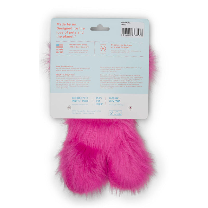 West Paw Durable Plush Darby Hot Pink - PawsPlanet Australia