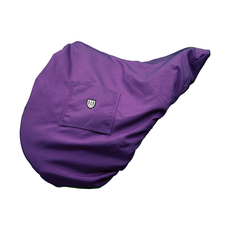 Harrison Howard Premium Waterproof/Breathable Fleece-Lined Saddle Cover Fuchsia Pink Dressage-One Size - PawsPlanet Australia