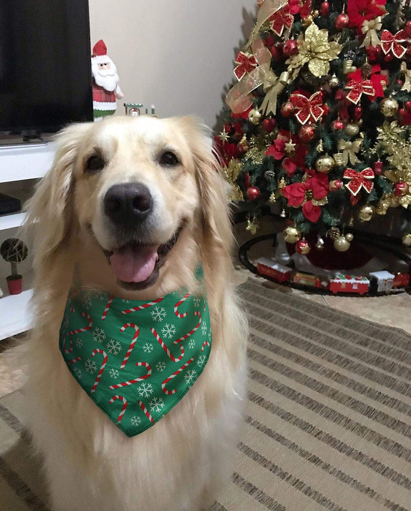 [Australia] - BoomBone 2 Pack Christmas Bandana for Dogs,Triangle Bibs Pet Scarf for Dogs S 