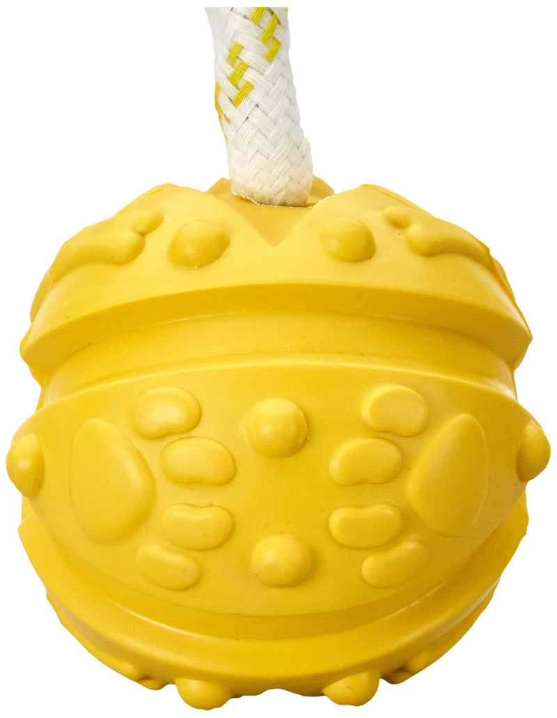 Trixie 33482 Ball on a rope, natural rubber, floating, ø 7/35 cm, assorted colors - PawsPlanet Australia