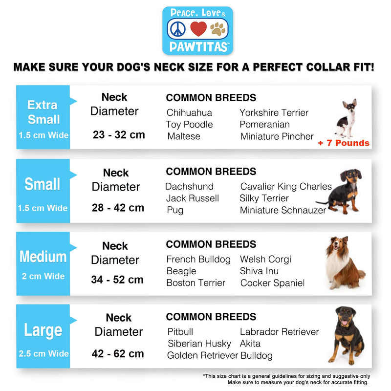 [Australia] - Pawtitas Classic Dog Collar Padded Dog Collar Reflective Dog Collar Puppy Collar Training Dog Collar Neoprene Collar Behavioral Dog Collar Training Dog Collar Extra Small ( XS ) Teal 