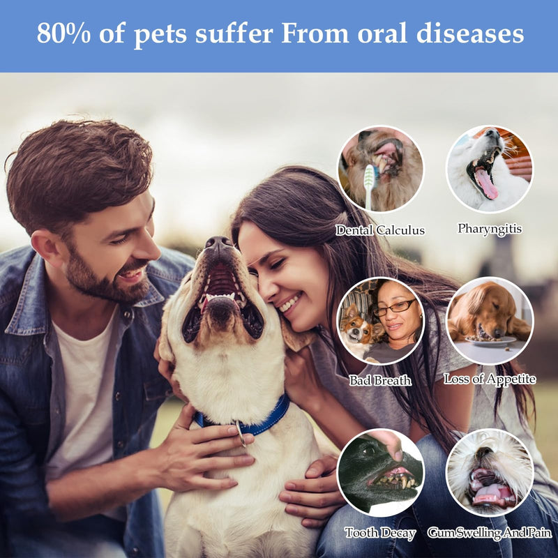 Pack of 20 dog toothbrush finger toothbrush, dog toothbrush for small dogs, pet finger toothbrush, dog finger toothbrush, cat toothbrush, anti-plaque finger toothbrush, dog dental care - PawsPlanet Australia