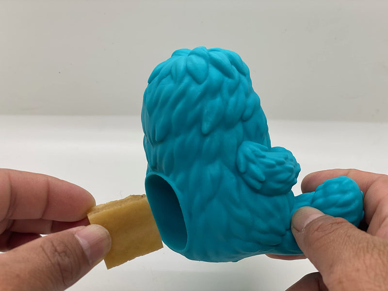 Yeti Puff and Play Dog Chew Toy Treat Dispenser Blue - PawsPlanet Australia