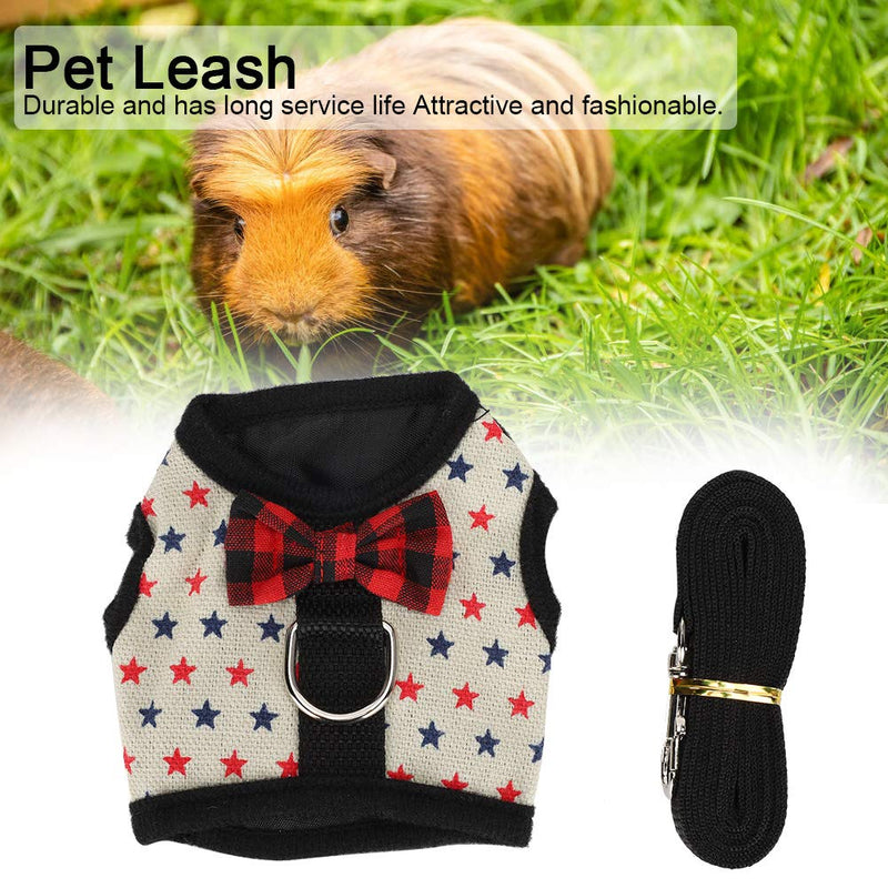 Cikonielf Rabbit Harness Small Animal Harness Hamster Harness Small Animal Outdoor Walking Harness Small Pet Harness and Leash for Rabbits Hamsters Guinea Pigs (M) M - PawsPlanet Australia