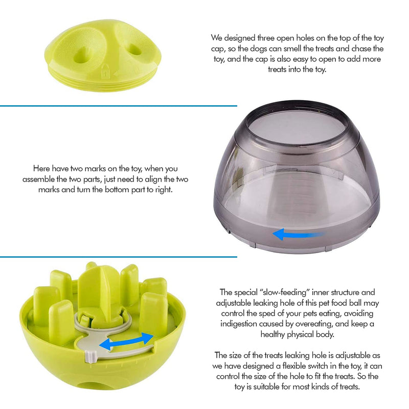 Edipets, dog toy, interactive, food ball dispenser, food dispenser, for small and medium-sized pets - PawsPlanet Australia