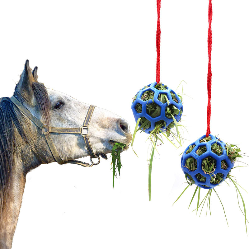 Besimple Pack of 2 Blue Hay Bales for Horses Goats Sheep Stress Relief - PawsPlanet Australia