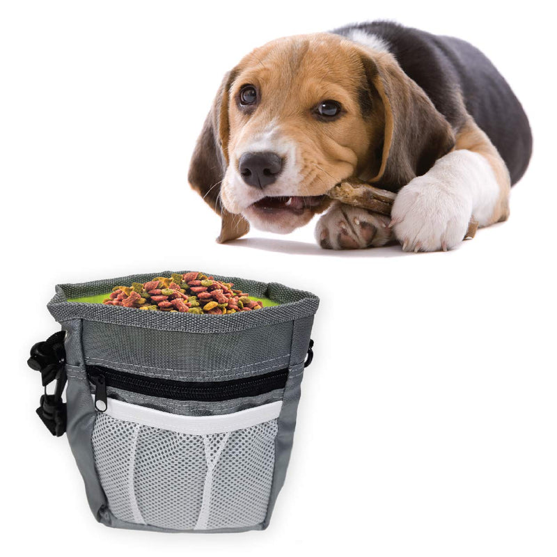 [Australia] - Pets First Dog Treat Training Pouch - Treat Bag for Kibble, Food, Toys, Accessories with Built-in Poop Bag Dispenser - Holder for Small, Medium & Large Dogs & Puppies with Multiple Ways to Wear 