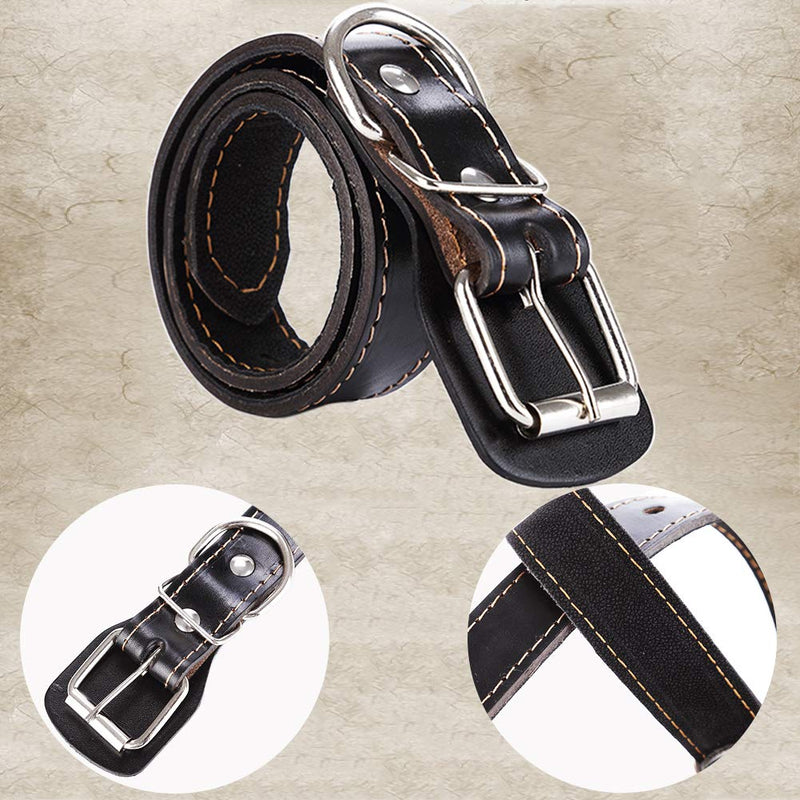 SweetyMooMoo Genuine Puppy Leather Dog Collar Best for Small Medium Large and Extra Large Dogs (M, Black) M - PawsPlanet Australia