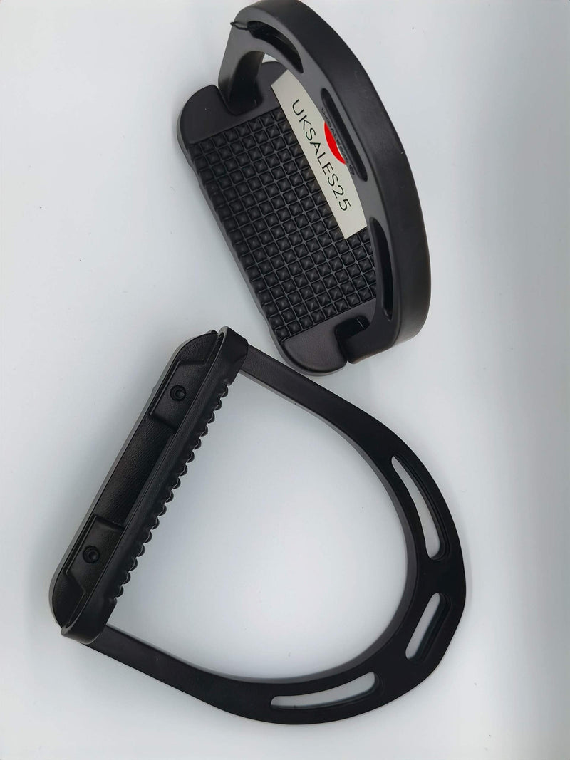 Aluminium Stirrups Ultra Light Weight & Rust free 4.75" / 12cm (UKSALES25®) (4.75 inches / 12 cm, BLACK) 4.75 inches / 12 cm - PawsPlanet Australia