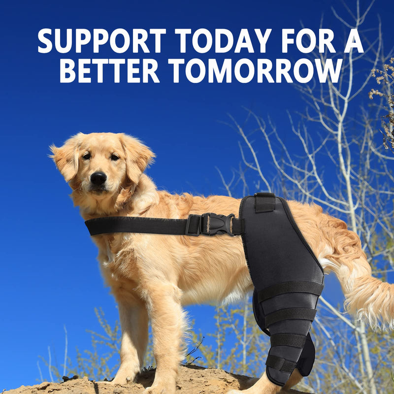 MewMewLand Dog Knee Braces for Pain Arthritis, ACL, CCL, Extra Support, Dog ACL Brace Hind Legs, Black Large L - PawsPlanet Australia