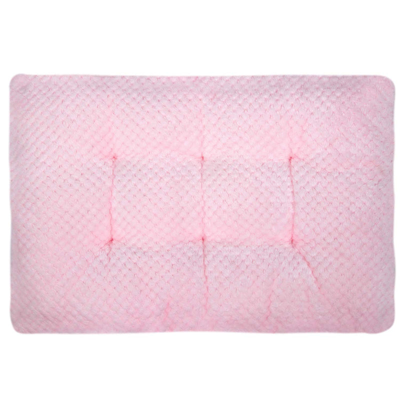 Fuzzy Deluxe Pet Beds, Super Plush Dog or Cat Beds Ideal for Dog Crates, Machine Wash & Dryer Friendly (15" x 23", S-Baby Pink) 15" x 23" - PawsPlanet Australia