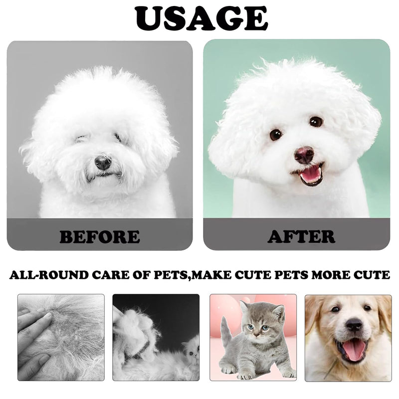 Pack of 2 flea comb dogs, pet care comb, lice comb, dust comb with rounded metal tines for gentle care, lice comb, dust comb for cats, dogs, effective against fleas and lice - PawsPlanet Australia