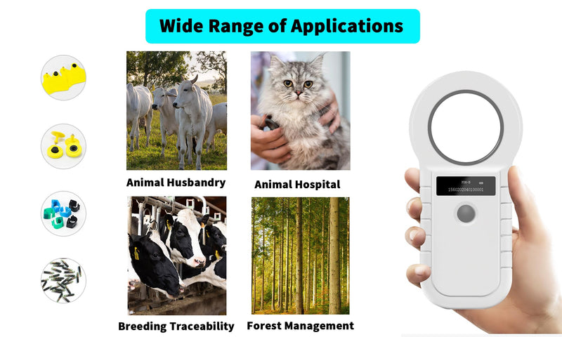 White Pet Microchip Reader - PawsPlanet Australia