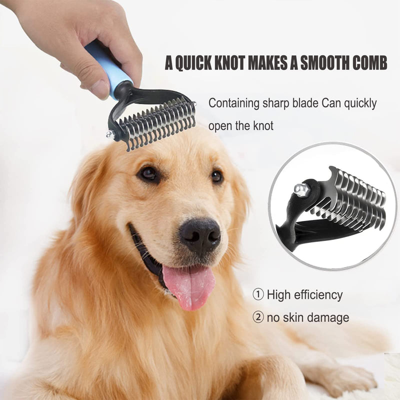 ZEACCT Undercoat brush for dogs, dog brush, cat brush for long hair, short hair, dogs, cats, brush, dog comb, cat comb, undercoat brush, undercoat rake, undercoat brush for long hair - PawsPlanet Australia