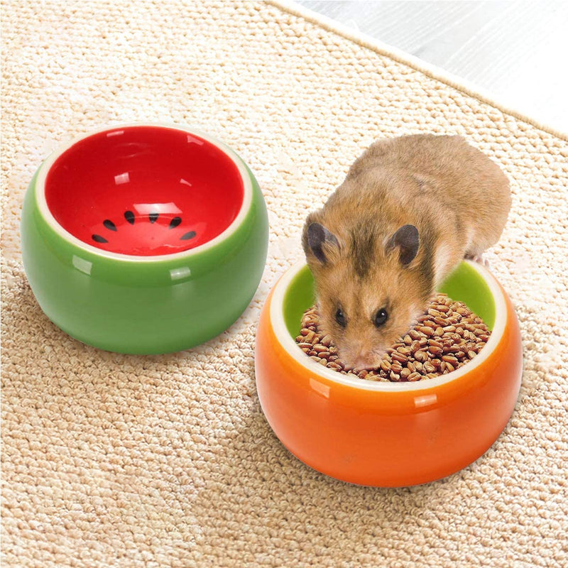Hamiledyi Hamster Bowl,Ceramic Food Water Feeding Dish for Guinea Pigs Gerbil Mouse Rat Chinchilla Hedgehog Sugar Glider - PawsPlanet Australia