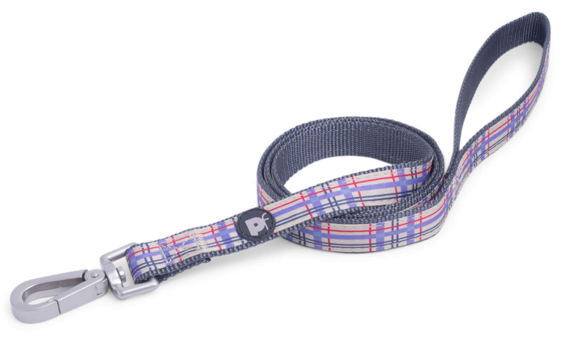 Petface Check Pattern Dog Lead, Medium, Cream - PawsPlanet Australia