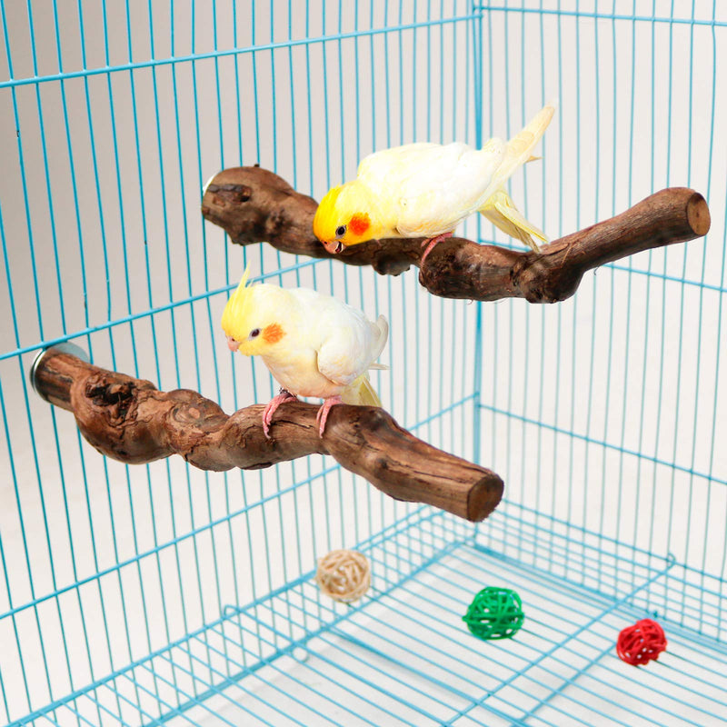 Bird Perch Stands Natural Grapevine Bird Cage Perch for Parrot Cage Accessories style-1 - PawsPlanet Australia