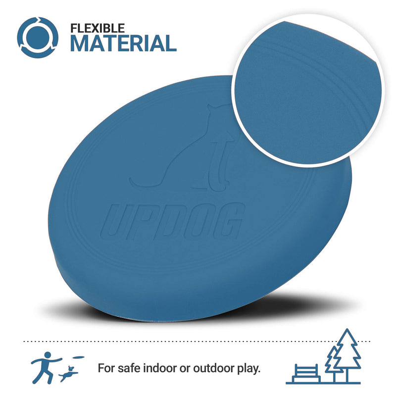 Dog Frisbee | Made in USA | UpDog Products Small 6-Inch Flying Disc for Dogs Blue - PawsPlanet Australia