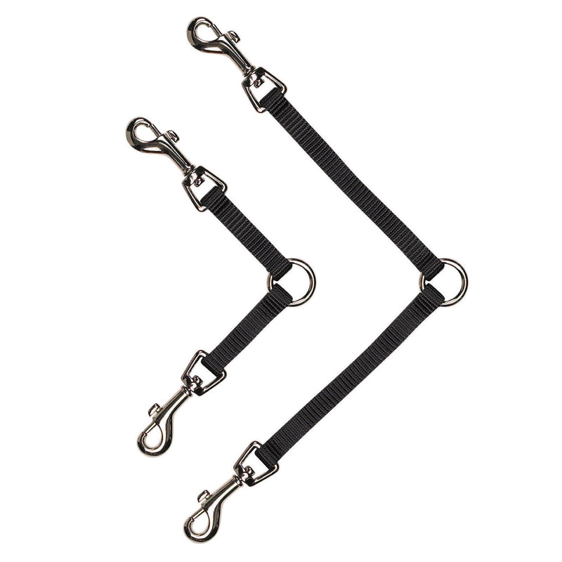 Guardian Gear No Tangle Dog Leash Coupler 2-Way 12-Inch Black - PawsPlanet Australia
