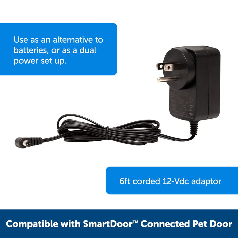PetSafe SmartDoor Connected Pet Door for Cats and Dogs Power Adaptor SmartDoor Power Adapter One Size Fits All - PawsPlanet Australia
