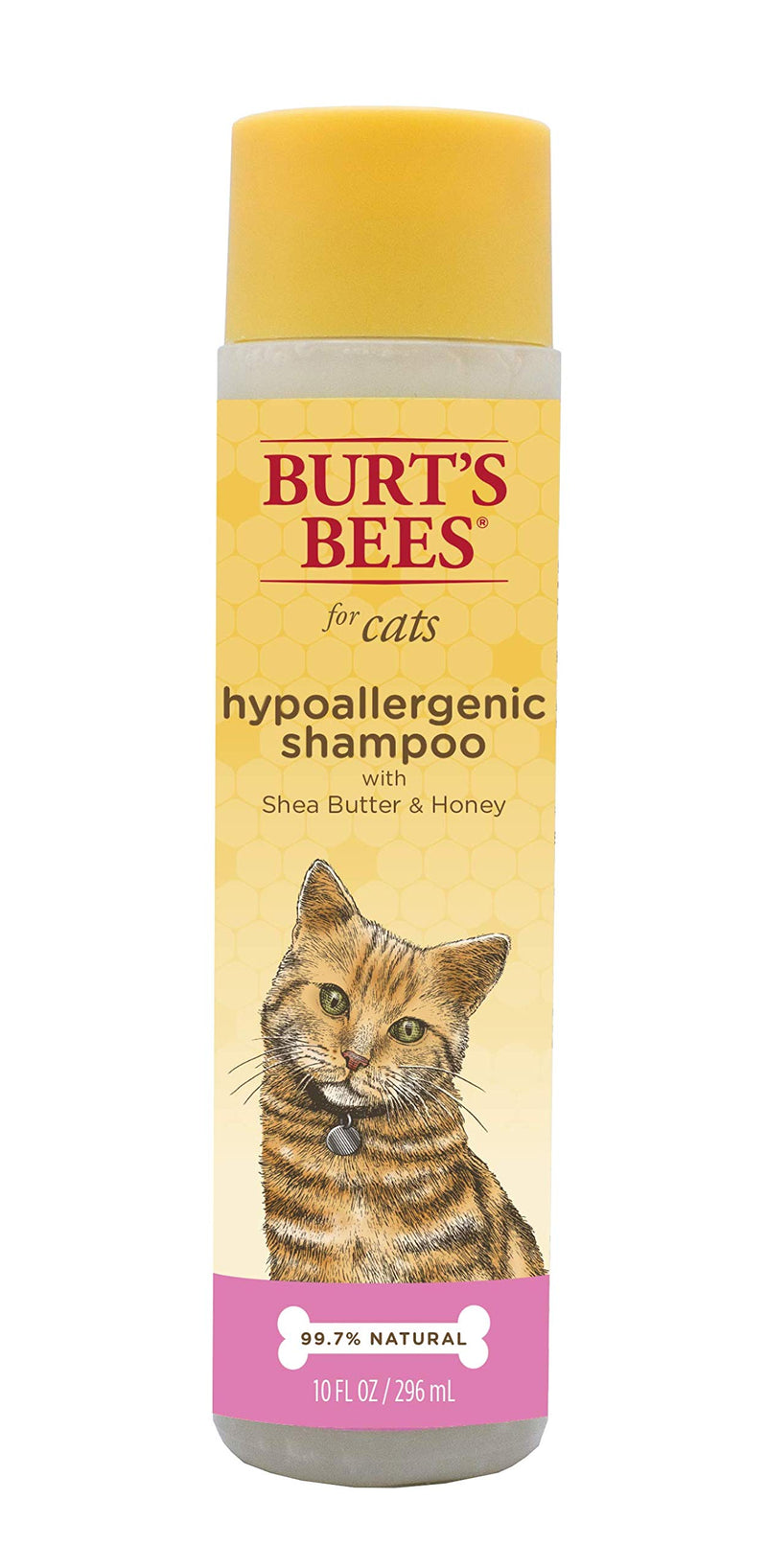 Burt's Bees for Pets For Cats Natural Hypoallergenic Shampoo With Shea Butter and Honey | Cat Shampoo, 10 Ounces - 2 Pack (FF5766AMZ2) - PawsPlanet Australia