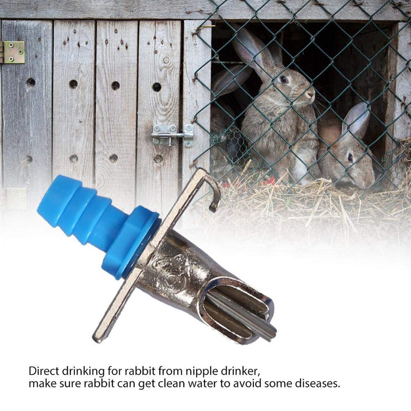 ViaGasaFamido Rabbit Nipple Waterer, 10PCS Automatic Rabbit Nipple Drinker Double Hang Springs Bunny Rodent Mouse Waterer for Small Animals Guinea Pig Ferret Rat Mice - PawsPlanet Australia