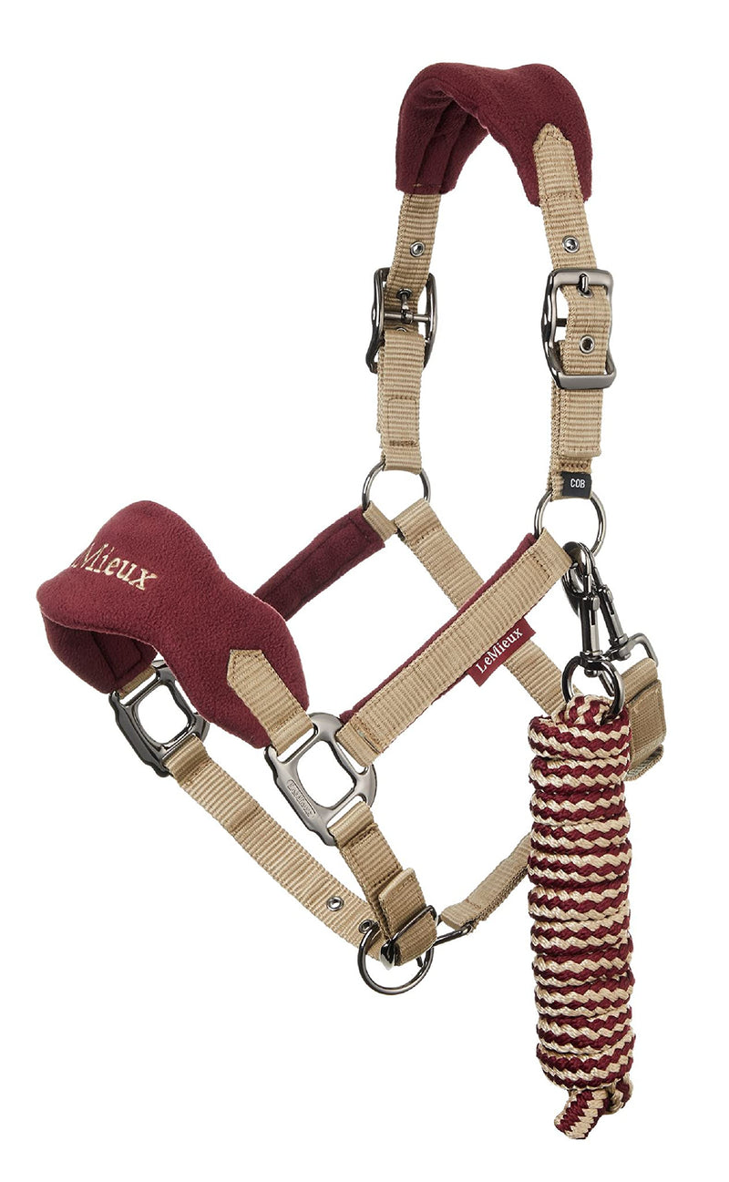 LeMieux Vogue Headcollar & Leadrope - Oak FULL - PawsPlanet Australia