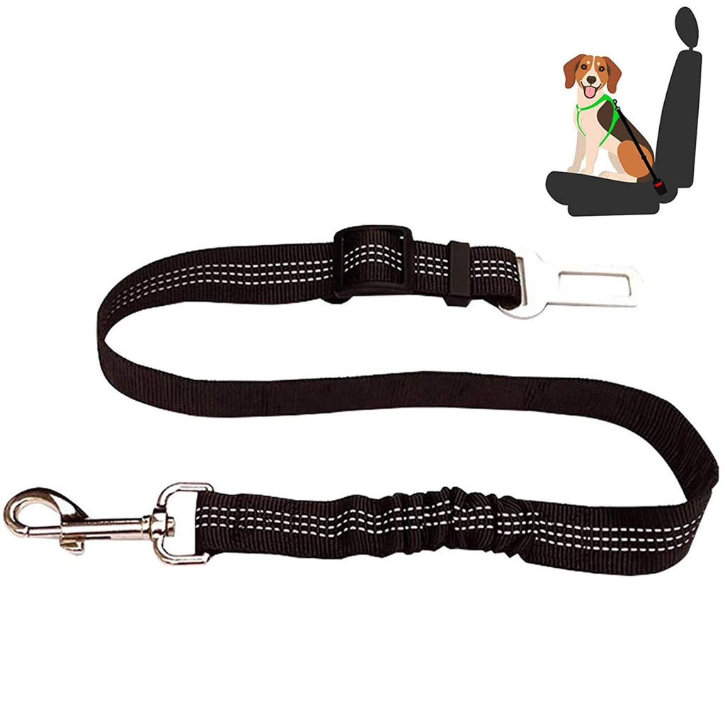 EasyULT dog seat belt, dog seat belt for the car, adjustable dog belt with elastic shock absorption and strong carabiners - PawsPlanet Australia