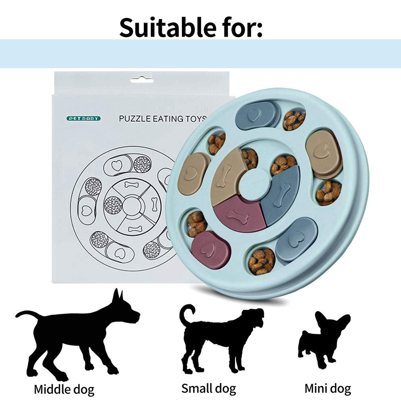 onehous Dog Puzzle Toy Slow Feeder Toy Interactive Dog Brain Games with Treat Dispenser Round Durable Interactive for Cats Puppy Medium Dogs IQ Improve Dog Training Funny - PawsPlanet Australia