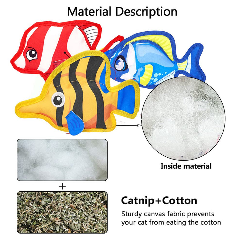 2021 Newest Fish Toys for Cats, Catnip Airbag Cat Toys with Ringing Interactive for Indoor Cat Kitten Chew Toys, Playing Teeth Grinding Pillow Toys - PawsPlanet Australia