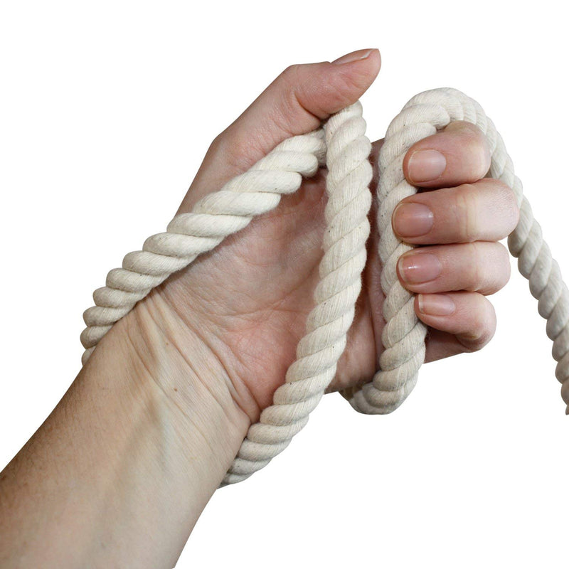 [Australia] - Cotton Rope Dog Leash- Dog Rope Leash- Dog Leashes for Medium Dogs Large Dogs- Dog Training Leash- Heavy Duty Dog Leash- Leash for Medium Dogs Big Dogs- Dog Lead- 5 feet- Durable and Comfortable! White 