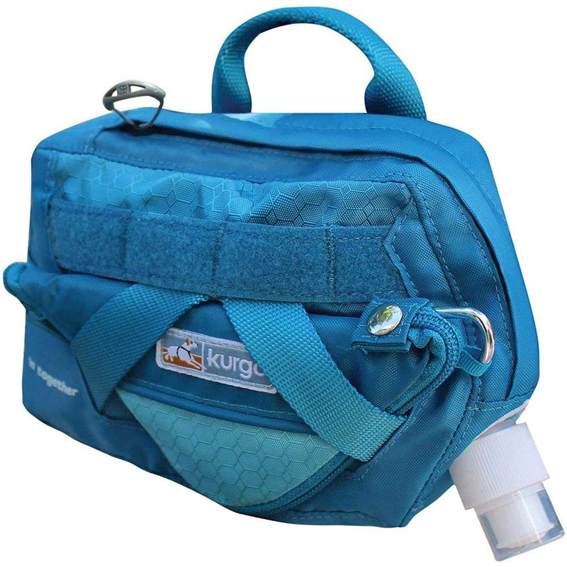 Kurgo RSG drinking bottle for dogs, PVC and BPA-free water bag, with practical bag, 355 ml capacity, blue - PawsPlanet Australia