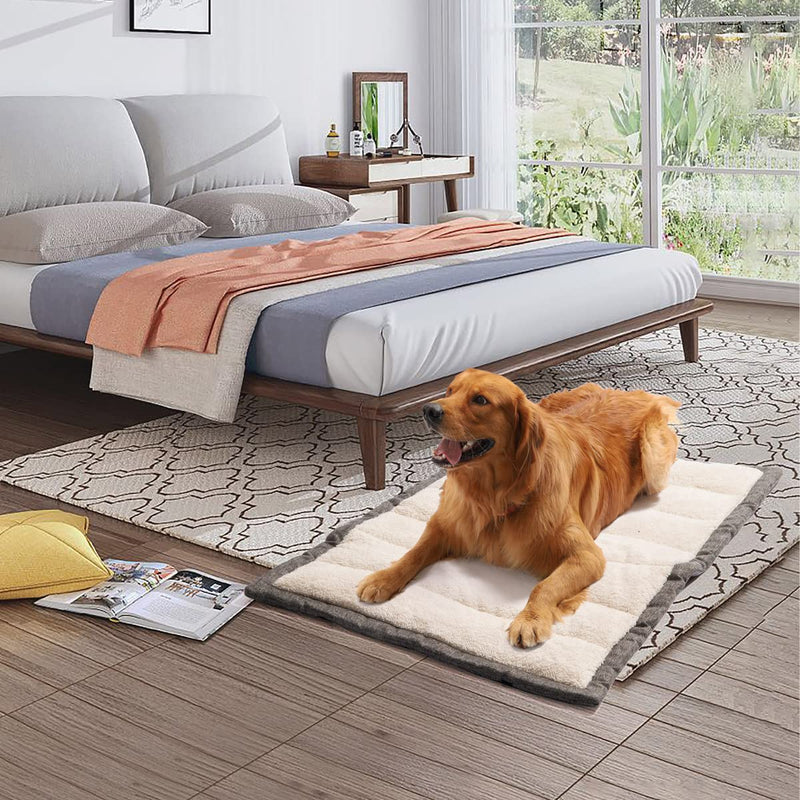 Rollup Outdoor Dog Bed, Dog Travel Bed, Crate Pad, Crate Mat, Dog Camping Gear, Super Soft Machine Washable Kennel Portable Comfort Plush Medium - PawsPlanet Australia