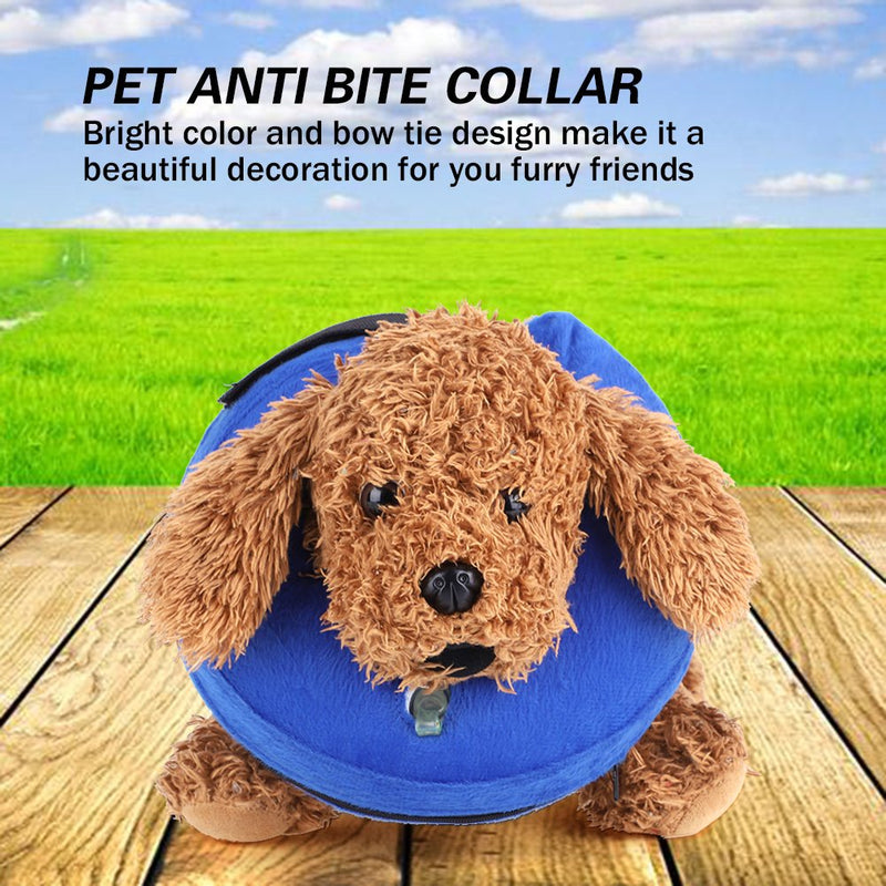 Oumefar Protective Inflatable Pet Collar Adjustable Soft Neck Cone Anti-Bite Lick Wound Healing Recovery Collars for Dog Cats - PawsPlanet Australia