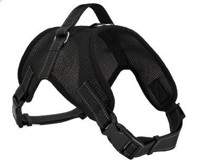 Copatchy No Pull Reflective Adjustable Dog Harness with Handle XX-Small Black - PawsPlanet Australia