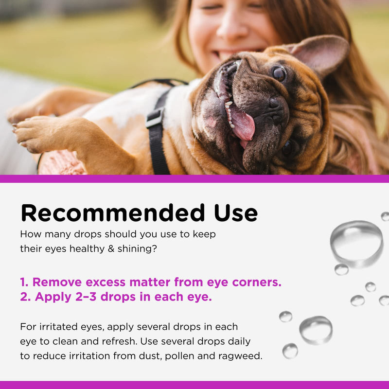 Nutri-Vet Eye Rinse Liquid for Dogs, 4-Ounce 1 Pack - PawsPlanet Australia