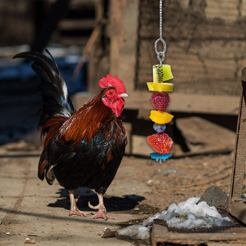 [Australia] - HYLYUN Hanging Feeder Toy, Chicken Fruit Feeder for Hens Chicken Large Birds Pet, 2 PCS 