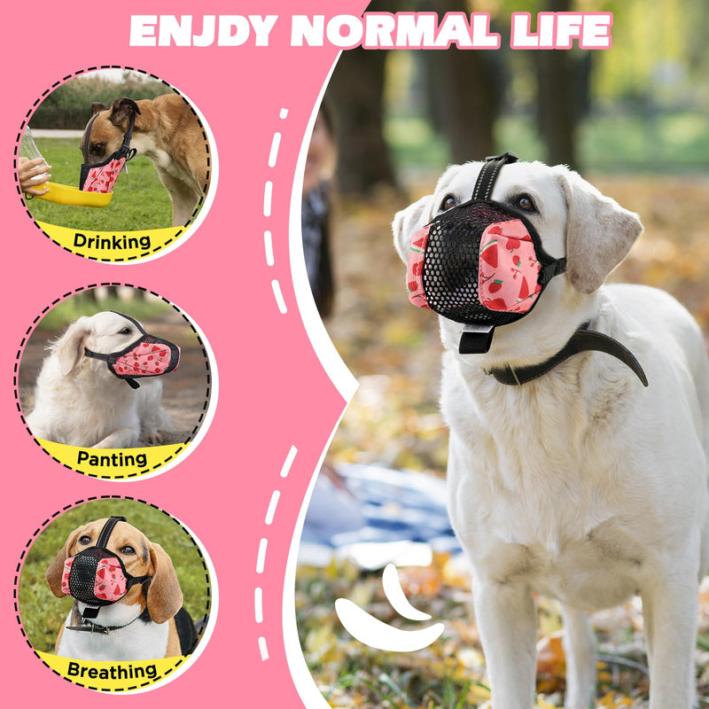 BONTHEE muzzle for dogs, dog muzzle, soft dog muzzle for small, medium dogs with breathable mesh, adjustable loop prevents biting, chewing and barking for poisoned bait - PawsPlanet Australia