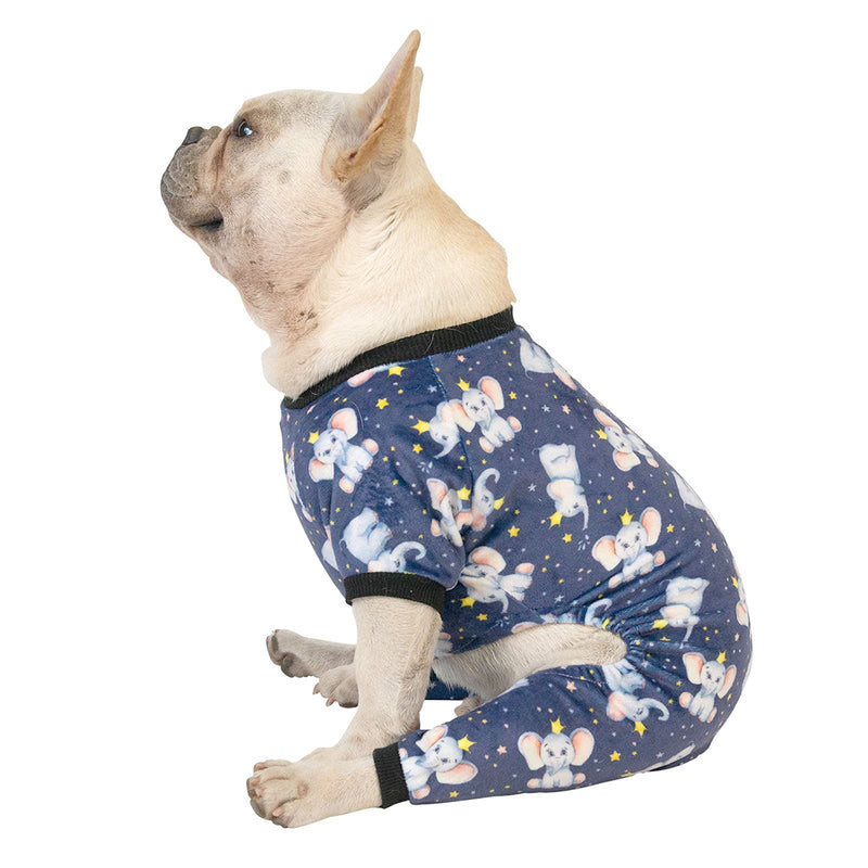 CuteBone Dog Pjs Onesies Pet Clothes Jumpsuit Cat Apparel Soft Puppy Pajamas X-Small Elephant - PawsPlanet Australia